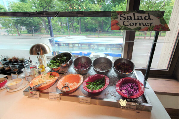 ソラリア西鉄ホテル札幌の朝食サラダコーナー