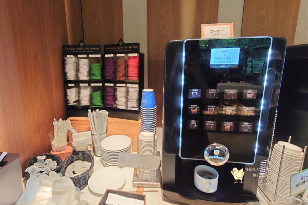 ソラリア西鉄ホテル札幌の朝食のコーヒー・紅茶
