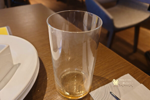 ホテルJALシティ錦の朝食のグラス