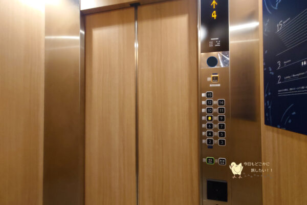 「ホテルJALシティ名古屋 錦」のエレベーター