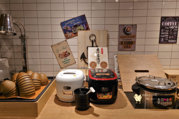 スーパーホテルプレミア宮崎一番街の夜食の出汁茶漬け