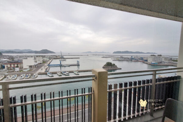 GOTO TSUBAKI HOTELのエグゼクティブオーシャンビューからの眺望