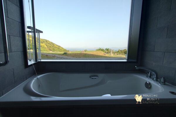 五島リゾートホテルマルゲリータのデラックスルームのお風呂