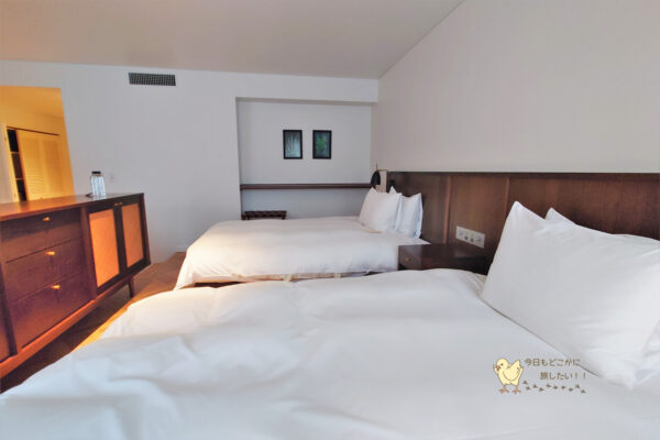 五島リゾートホテル マルゲリータ奈良尾のエグゼクティブテラスのベッドスペース