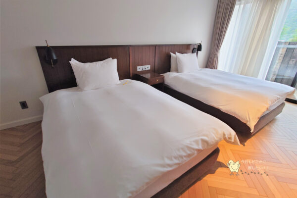五島リゾートホテル マルゲリータ奈良尾のエグゼクティブテラスのベッドスペース