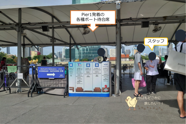 アイコンサイアムのPier1の船着き場