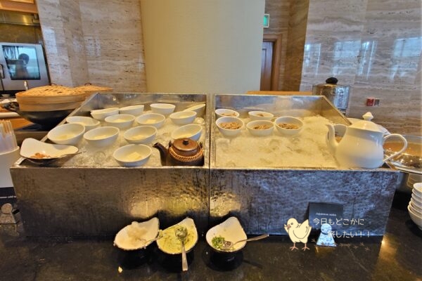 シェラトングランデ スクンビット バンコクの朝食の日本食