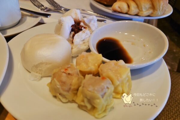 シェラトングランデ スクンビット バンコクの朝食の中華点心