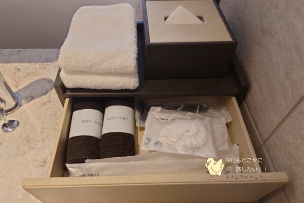 コートヤード バイ マリオット 名古屋のプレミアツインのアメニティ