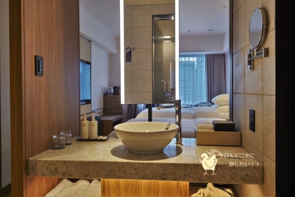 コートヤード バイ マリオット 名古屋のプレミアツインの洗面所