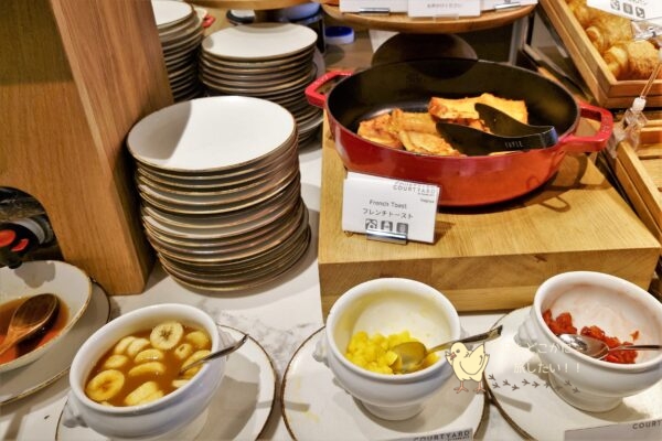 コートヤード バイ マリオット 名古屋の朝食のフレンチトースト