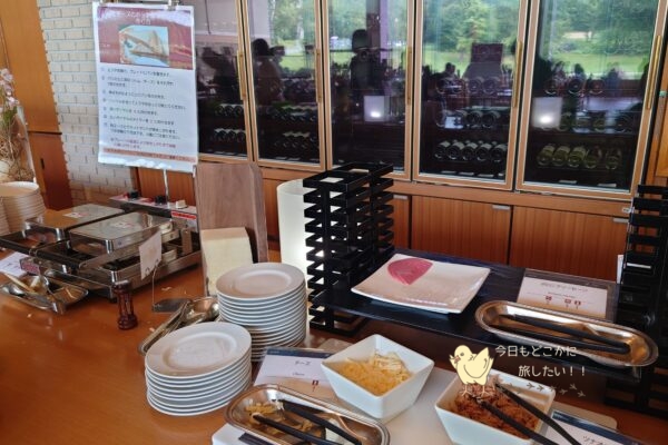 屈斜路プリンスホテルの朝食のホットサンドコーナー