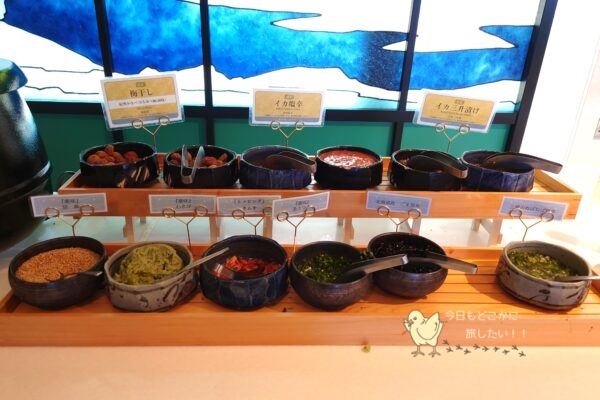 知床第一ホテルの朝食のご飯のお供