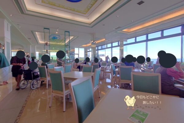 知床第一ホテルの朝食会場の「マルスコイ」の中