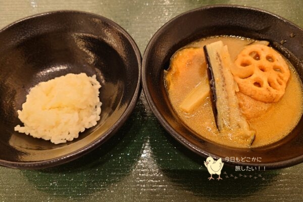 黒部・宇奈月温泉 やまのはの夕食のスープカレー