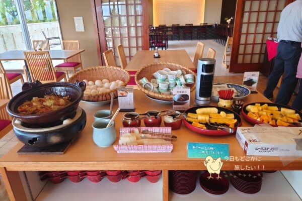 カヌチャベイホテル＆ヴィラズの「神着」の朝食のサイドメニュービュッフェ