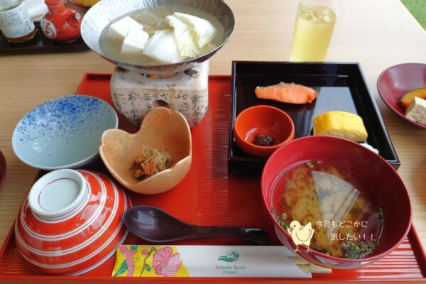 カヌチャベイホテル&ヴィラズの「神着」の朝食の和食御膳
