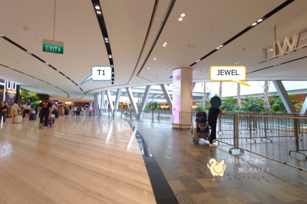 シンガポールのチャンギ空港T2のL2Fとジュエルの接続場所