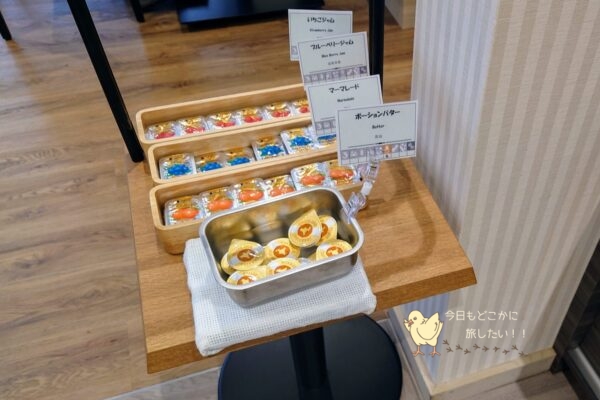 ホテル京阪 仙台の朝食のパンコーナー