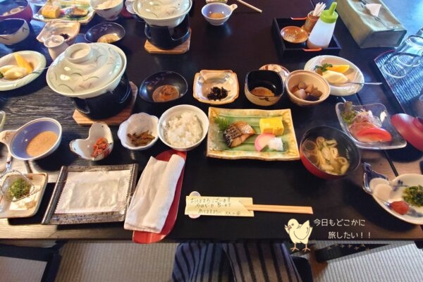 天河山荘の朝食