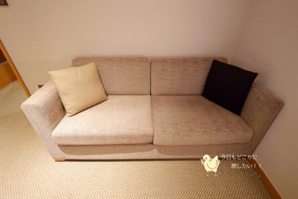 相鉄ホテルズ ザ・スプラジール ソウル東大門のデラックスダブルのソファー