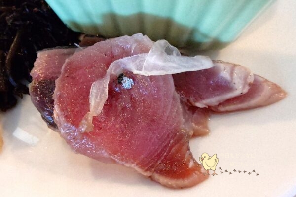 ホテルアトールエメラルド宮古島の朝食のカツオ