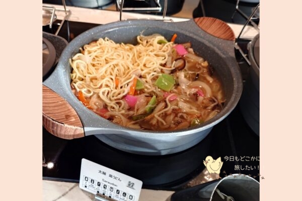 マリオット長崎のHARBELLAの朝食の皿うどん