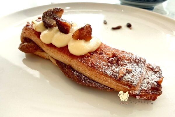 マリオット長崎のHARBELLAの朝食の栗のディニッシュ